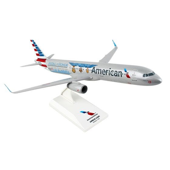 American Airbus A321 Medal of Honor Model featured