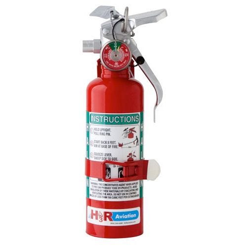 Halon Fire Extinguisher 2.5lb. gross weight 2B C rating