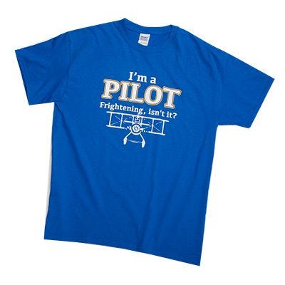 Funny Flight Instructor T Shirt Parachutes Included Pilot Airplane T-Shirt