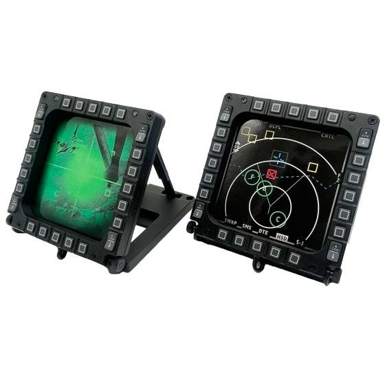 Thrustmaster コックピットパネル MFD Cougar ThrustMaster MFD Cougar Pack - 2 Multifunctional USB Cockpit