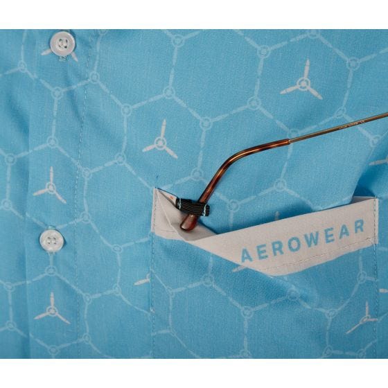 Tri-Prop AeroWear Button-Down Dress Shirt (Aqua Blue) Tri-Prop AeroWear Button-Down Dress Shirt (Aqua Blue)