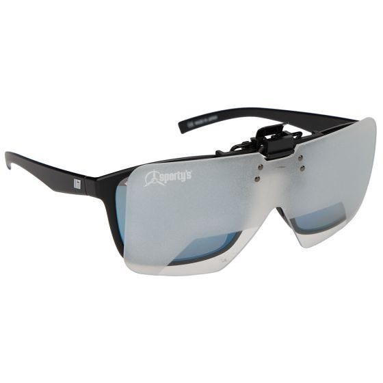 training glasses on dark lens 