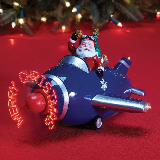 Propeller spinning showing Merry Christmas Propeller spinning showing Merry Christmas