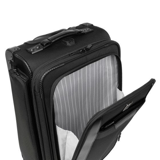 Mancini BUSINESS Collection Malette à roulettes en cuir de luxe pour c