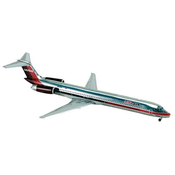 ミニカー　1/200 MD-82 USエアウェイズ ”1980s triple red” N824US polished [G2USA471] Gemini200 MD-82 US Airways 