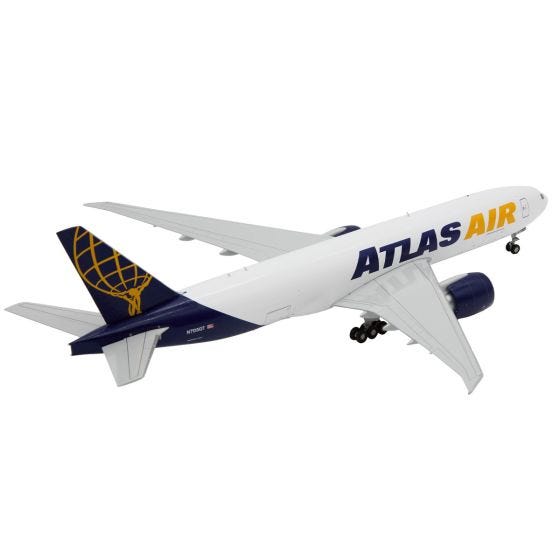 ATLAS AIR 777-200LRF アトラス航空 ボーイング 貨物機 ジャンボ天国のアトラス航空、777F貨物機を2機追加発注！2024年