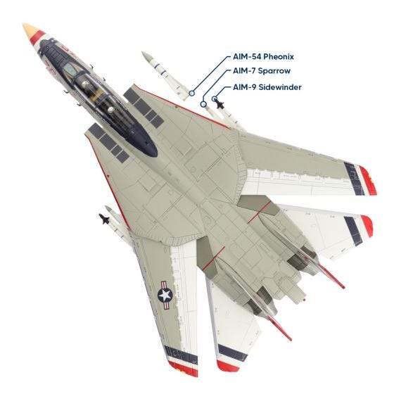 航空機・ヘリコプター DELUXE BIG-1 GUM F-14A TOMCAT F-14A Tomcat Bicentennial Die-Cast Model