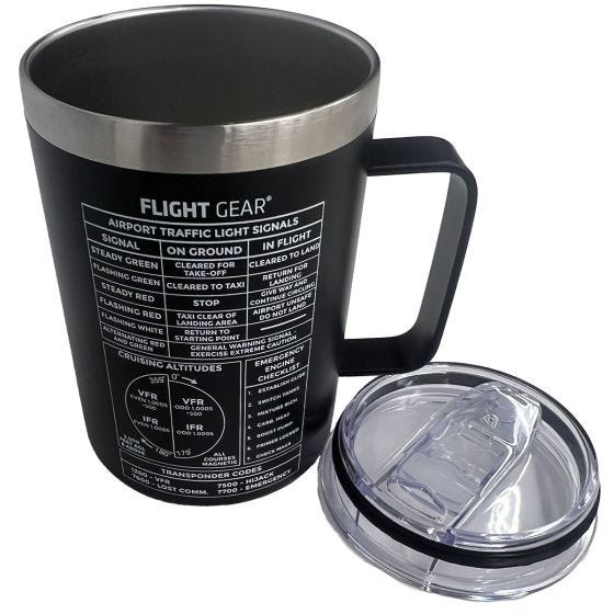 Flight Crew Insulated Tumbler, Aviation Drinkware Travel Mug