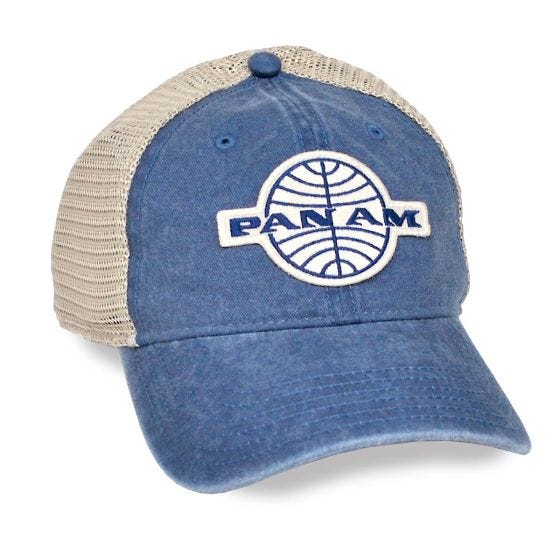 Pan AM Hat on white