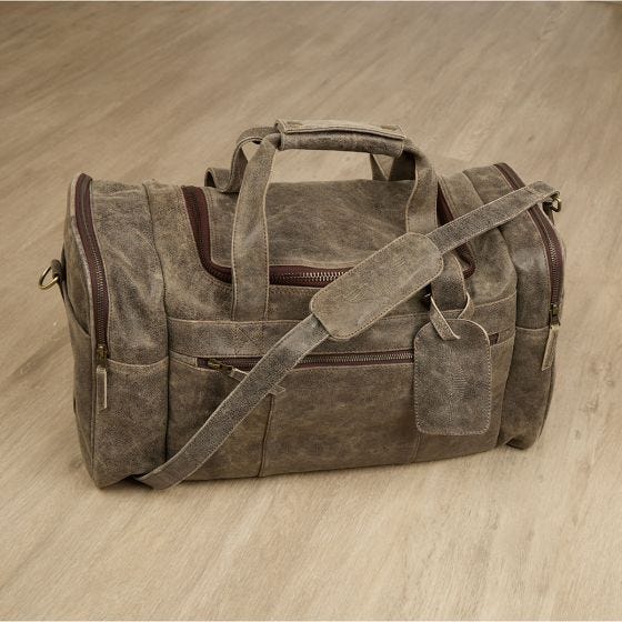 leather flight bag