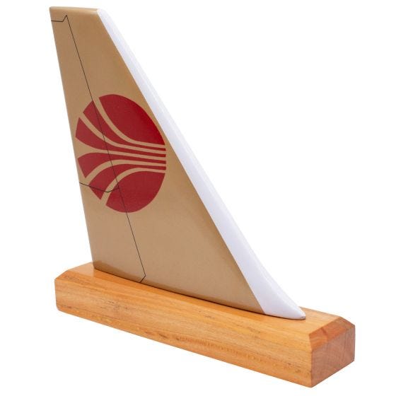 Continental Airlines Logo Tail Display on white