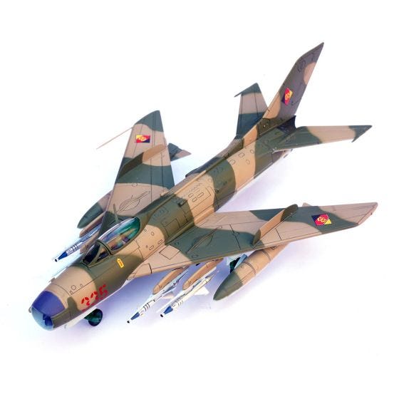 MiG-19PM Farmer Model on white