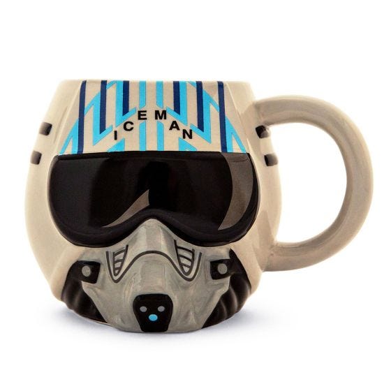 Top Gun Iceman Helmet Mug front