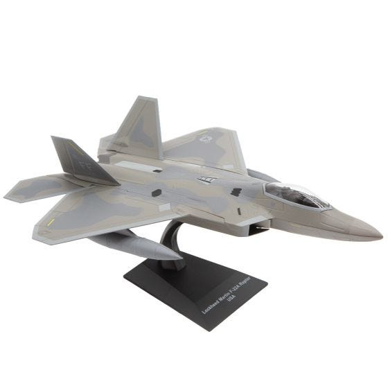 Lockheed Martin F-22A Raptor Die-Cast Model