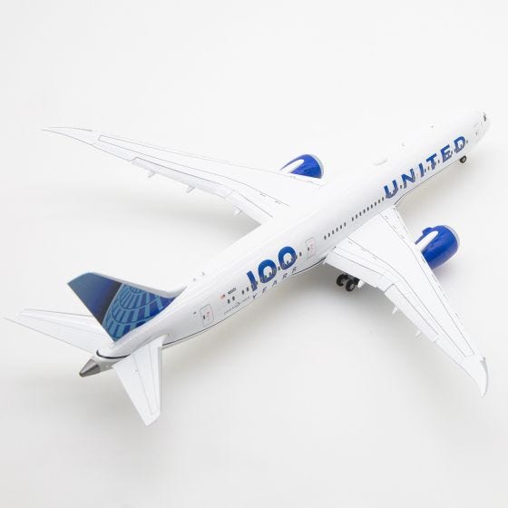 United Airlines Boeing 787-9 100th Anniversary Die-Cast Model