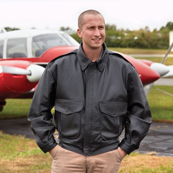 airline leather jacket