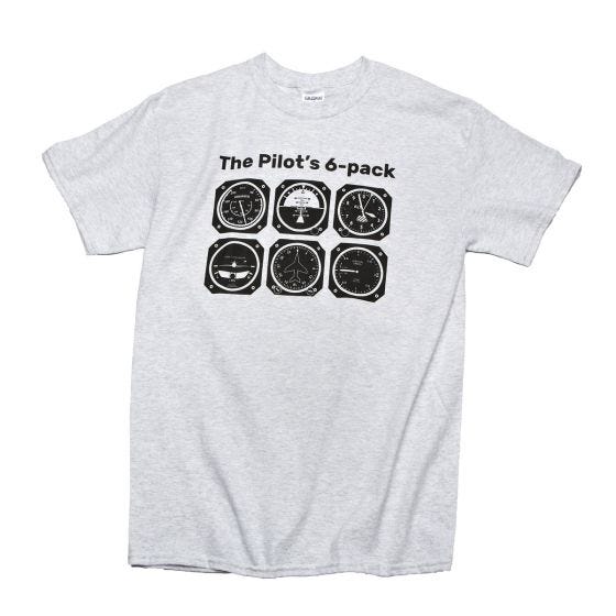 pilot six pack t shirt