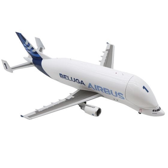 Airbus A300B4-600ST Beluga Model on white