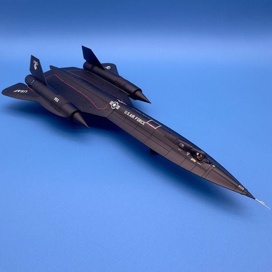 SR-71A Blackbird “Skunk Works” Die-Cast Model