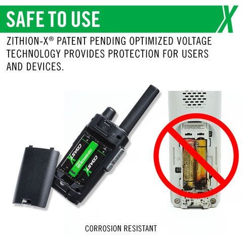 Coast AA Zithion-X Rechargeable USB-C Ported Batteries (4 Pack)