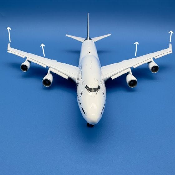 航空機・ヘリコプター Lufthansa Boeing 747-400 1/200 Lufthansa Boeing 747-400 w/Flaps Die-Cast Model