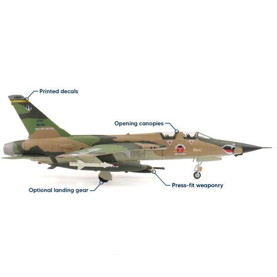 F-105F Thunderchief Peach 91 Die-Cast Model