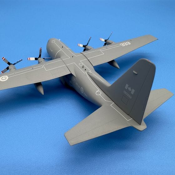 【INFLIGHT200】カナダ空軍CC-130J Hercules 1/200 1/200 Scale US C-130 Hercules Transport Aircraft Metal Model