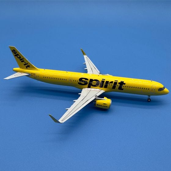 Spirit Airlines Airbus A321neo Die-Cast Model