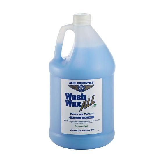 Wash Wax All 1 Gallon. Wet or Waterless Car Wash WAX. Aircraft Quality Wash Wax for Your Car RV & Boat