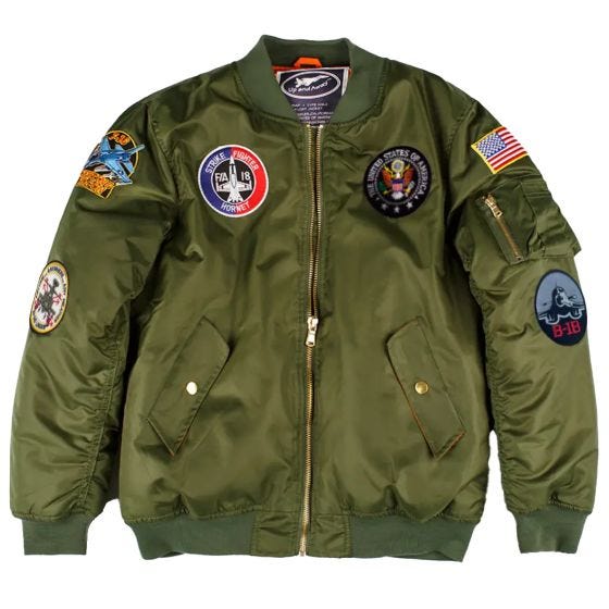 MA-1 Flight Jacket with Patches