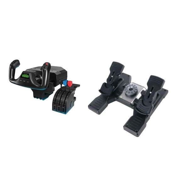 Logitech G (Saitek) Flight Simulator Yoke and Rudder Pedals