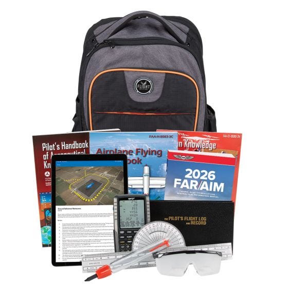 everything included with the Deluxe Learn To Fly Course Kit - Flying Magazine Edition everything included with the Deluxe Learn To Fly Course Kit - Flying Magazine Edition