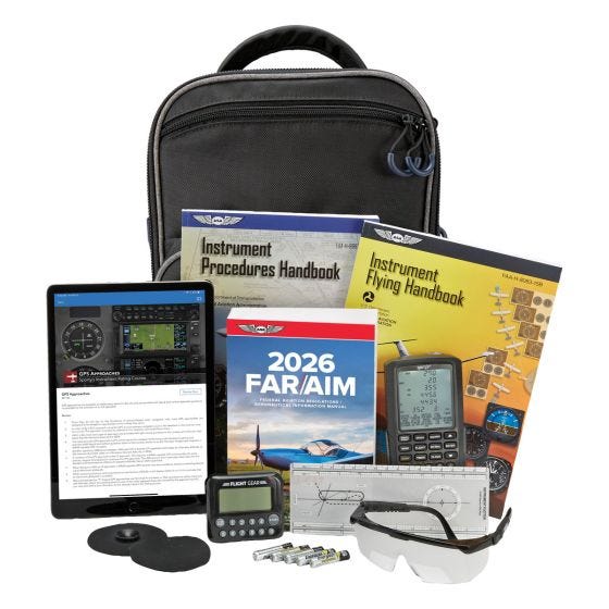 everything included with the Deluxe Instrument Rating Kit