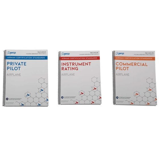 Private Pilot, Instrument Pilot and Commercial Pilot books Private Pilot, Instrument Pilot and Commercial Pilot books