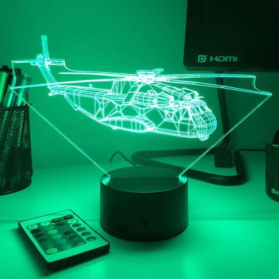CH-53 Sea Stallion 3D Aircraft Color Changing Lamps