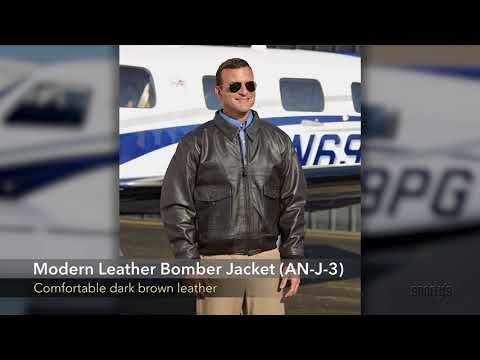 Classic Leather Bomber Jacket A 2