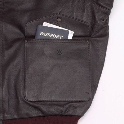 Classic Leather Bomber Jacket (A-2)