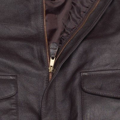 Classic Leather Bomber Jacket (A-2)