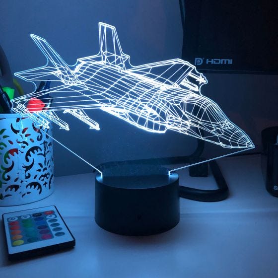 TBF Avenger 3D Aircraft Color Changing Lamps