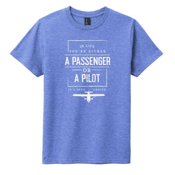 Youth Pilot or Passenger T-Shirt