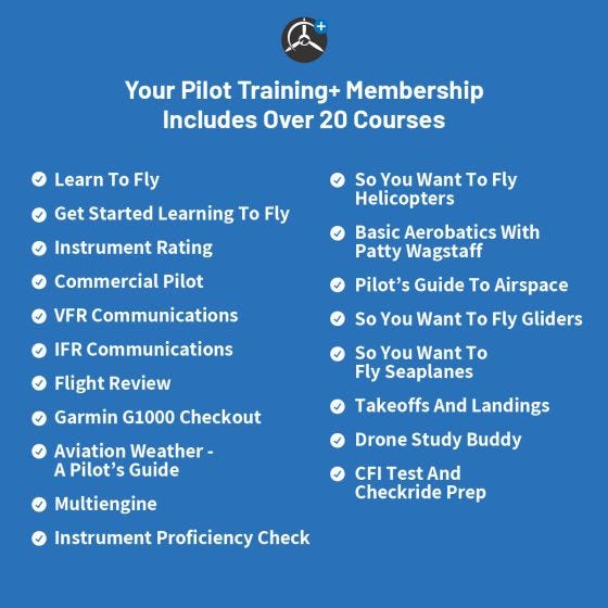 Sporty's Pilot Training+ Membership