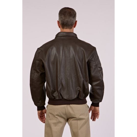 Classic Leather Bomber Jacket (A-2)