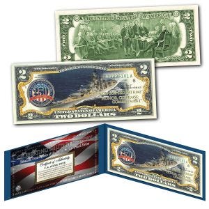 250th Anniversary of the Army Genuine Legal Tender $2 Bill