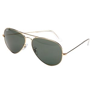 Ray Ban Aviator Classic Sunglasses Ray-Ban RB3025 Aviator Classic XL (58 - 14) with Green  main image 4