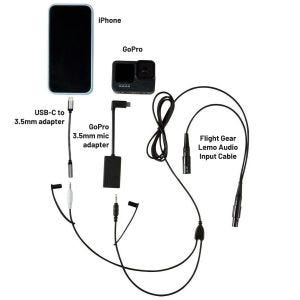 NFlightCam GoPro Audio Adapter Cable