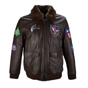 Classic Leather Bomber Jacket (A-2)