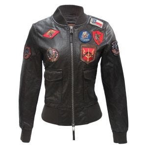 Classic Leather Bomber Jacket (A-2)