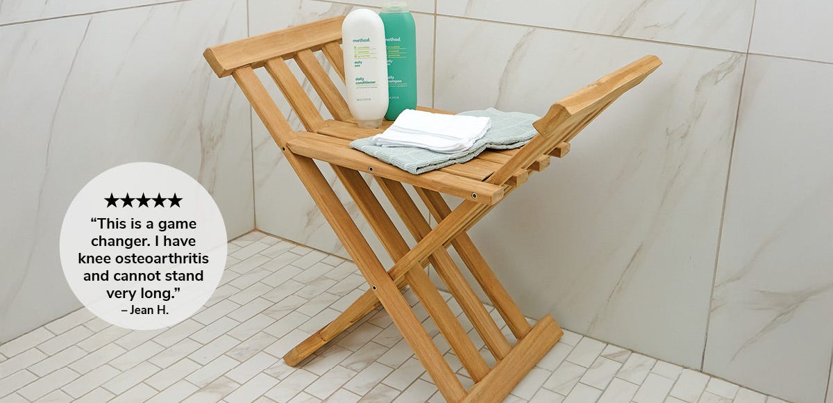 Teak Shower Stool