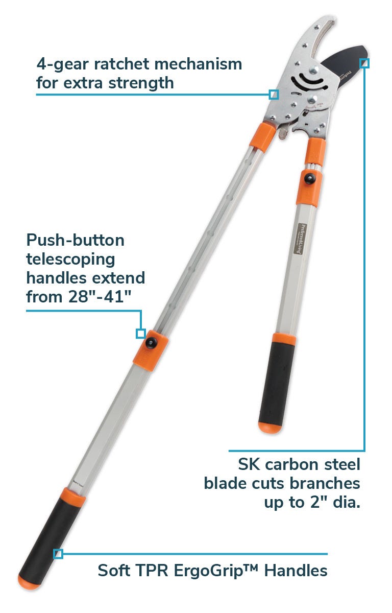 Super-Ratchet Telescopic Anvil Loppers