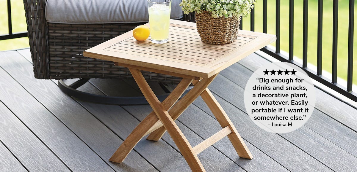 Outdoor Teak Side Table